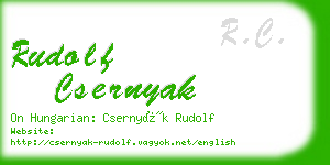 rudolf csernyak business card